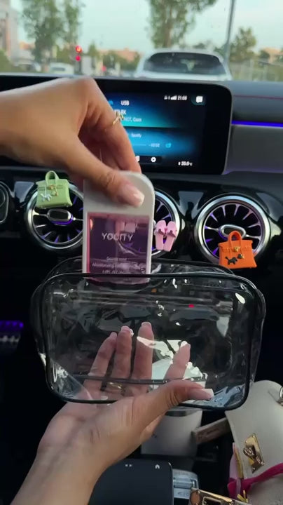 Mini pack voiture : diffuseur mini-sac + sandales, huile de parfum offerte
